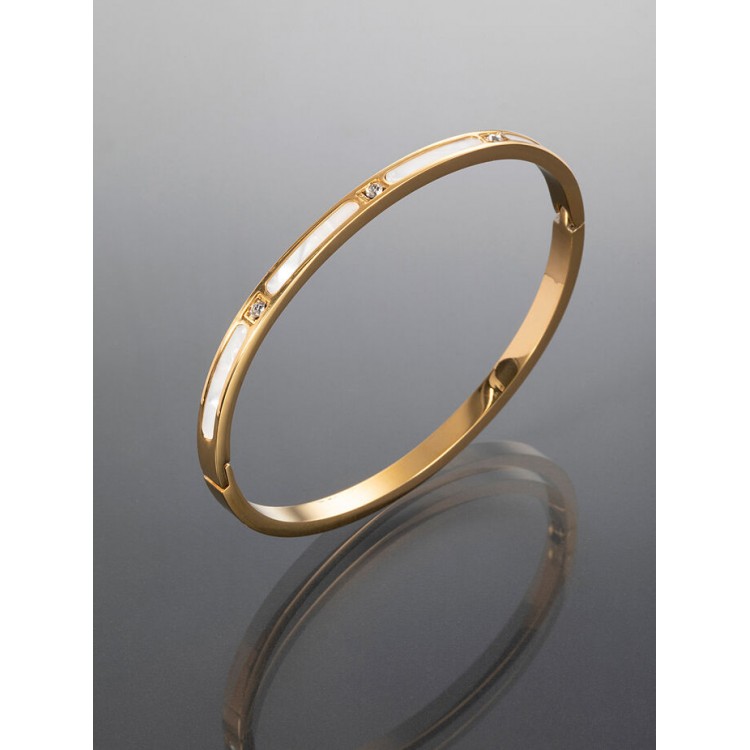 Prosperk Elegantní náramek z chirurgické oceli zlatá S1951