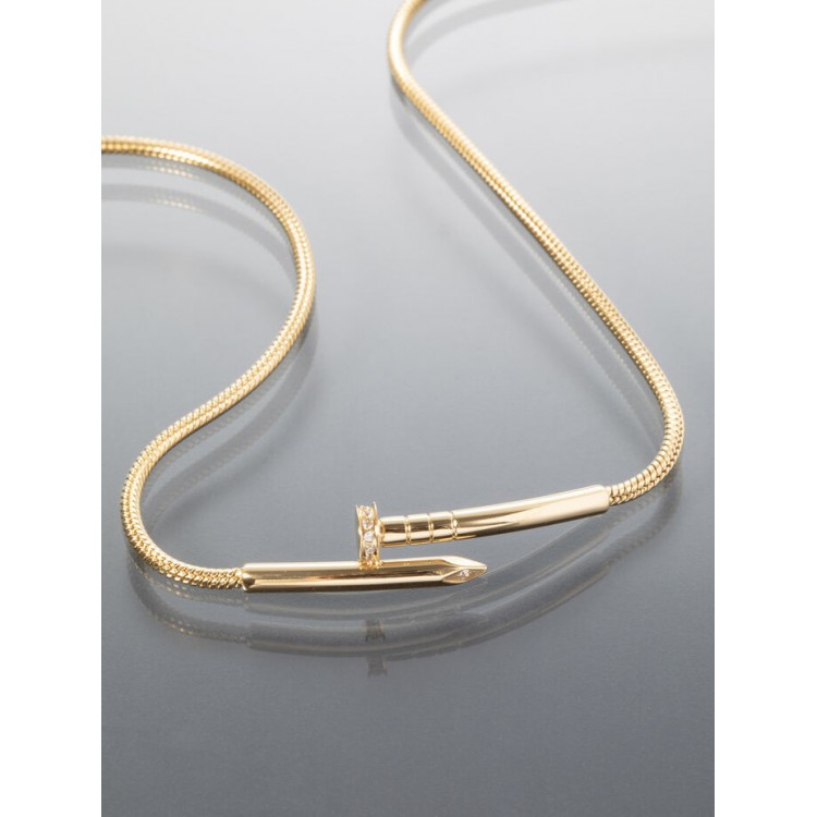 Prosperk Řetízek z chirurgické oceli hřebík zlatý S1994