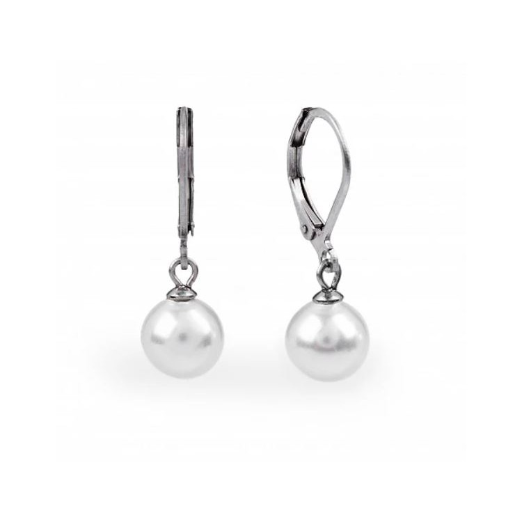Prosperk Náušnice perličky ocelové S2104