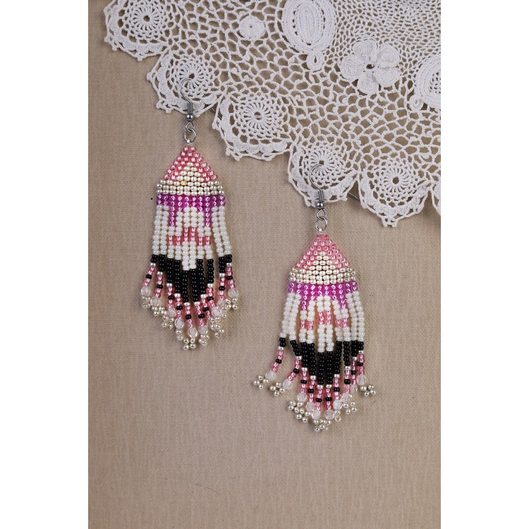 Prosperk Náušnice z korálků handmade jemné S2285