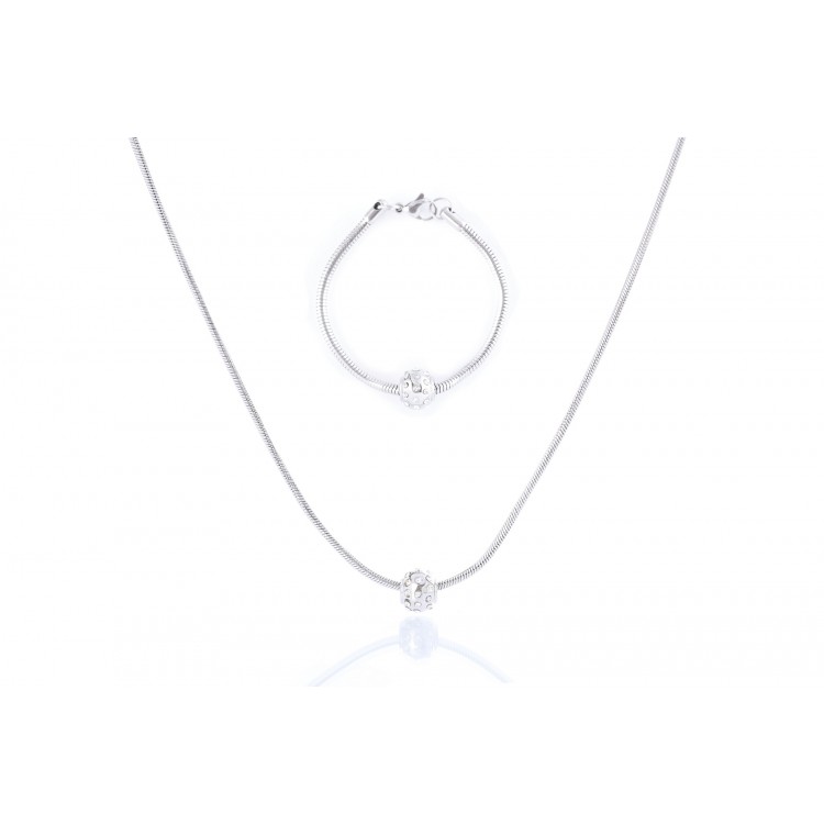 Prosperk Ocelová souprava s korálky S2425