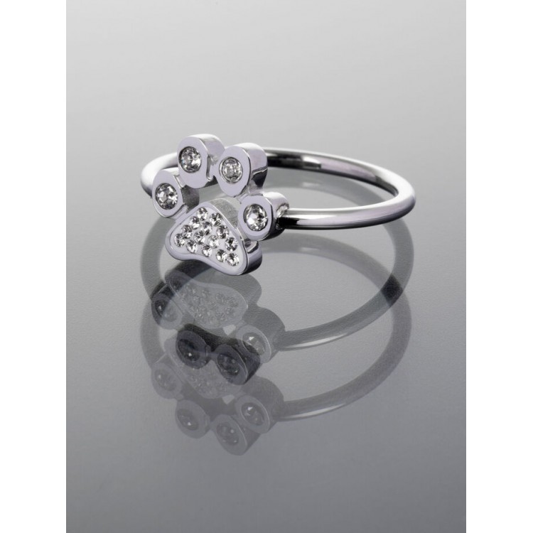 Prosperk Prsten ocelový Tlapka Velikost prstenů: 8 (EU: 57-58)