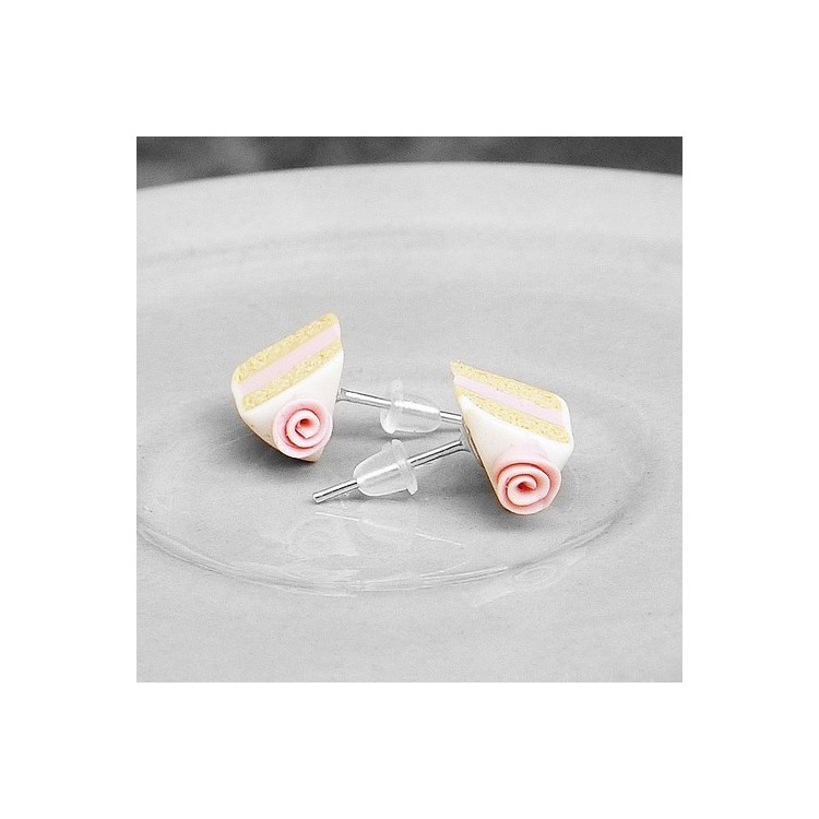 CircusMind Sladké náušnice pecky Fimo - mini dortíky S2486