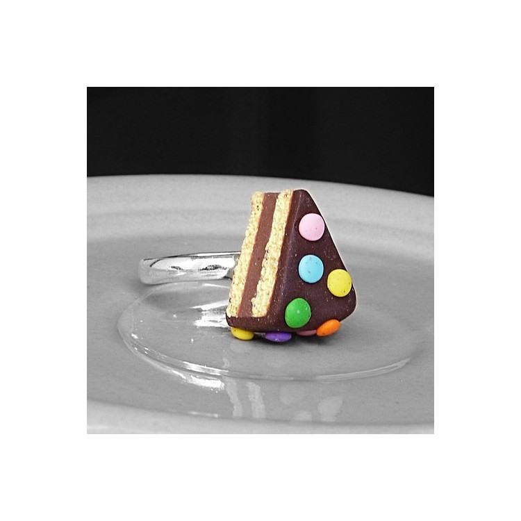 CircusMind Prsten fimo - lentilkový dort S2535