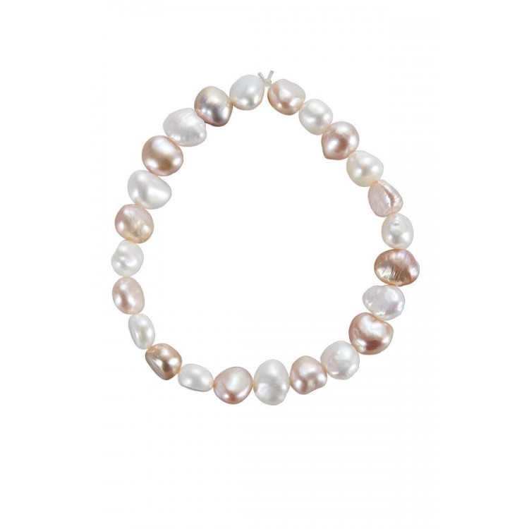 Prosperk Náramek z minerálů perlový lososový S2685