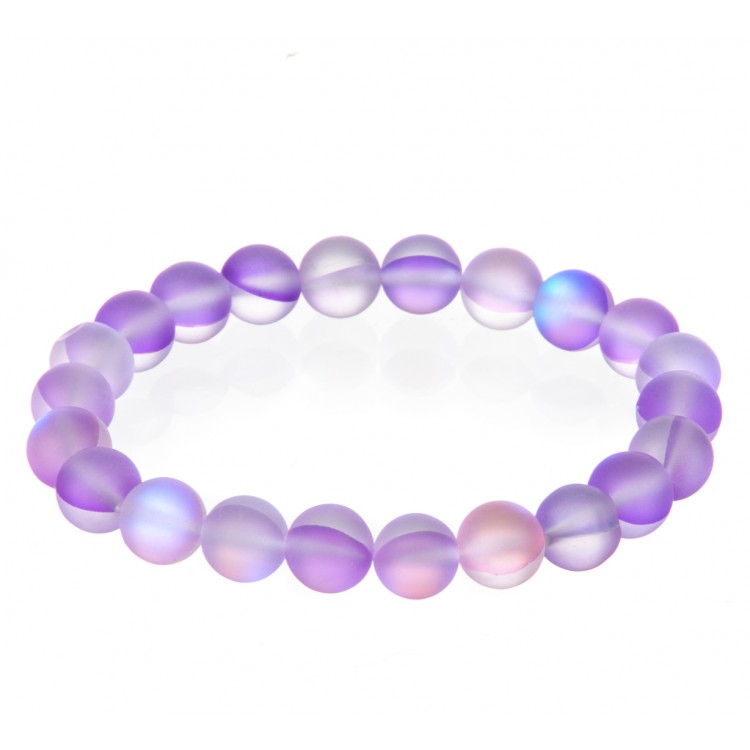 Prosperk Náramek z minerálů - Měsíční kámen kuličky S2733