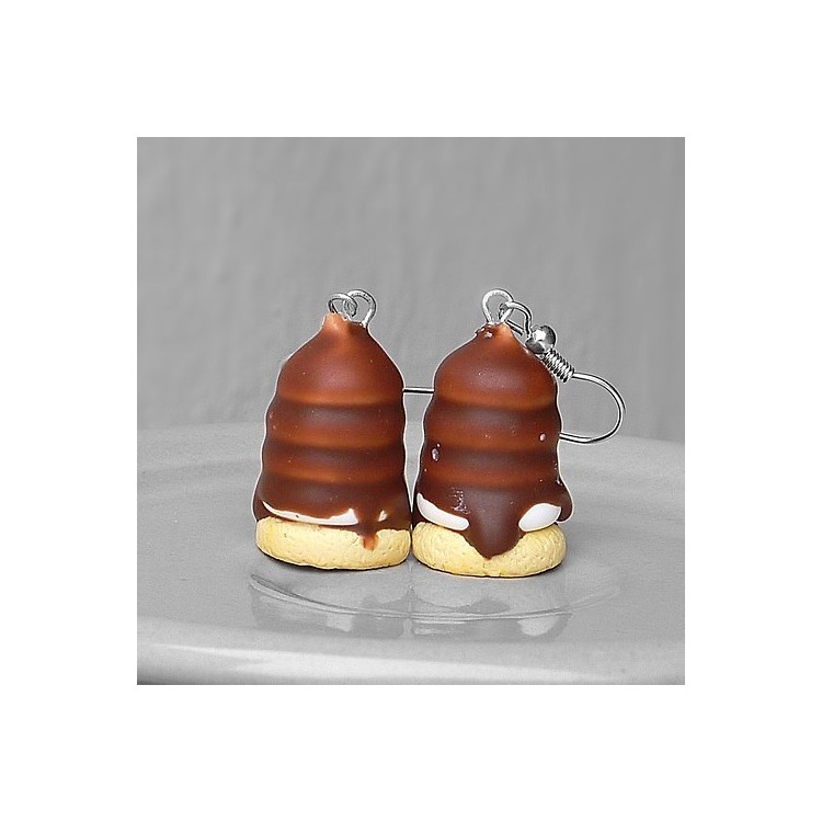 CircusMind Sladké náušnice Fimo - indiánky S2738