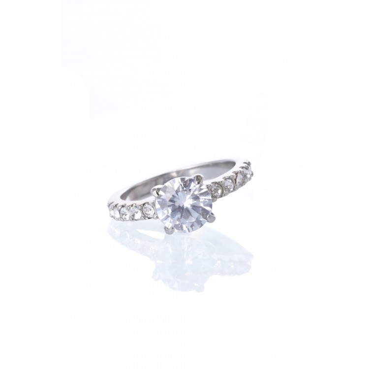 Prosperk Prsten ocelový se zirkony Velikost prstenů: 8 (EU: 57-58) 20367/8 -