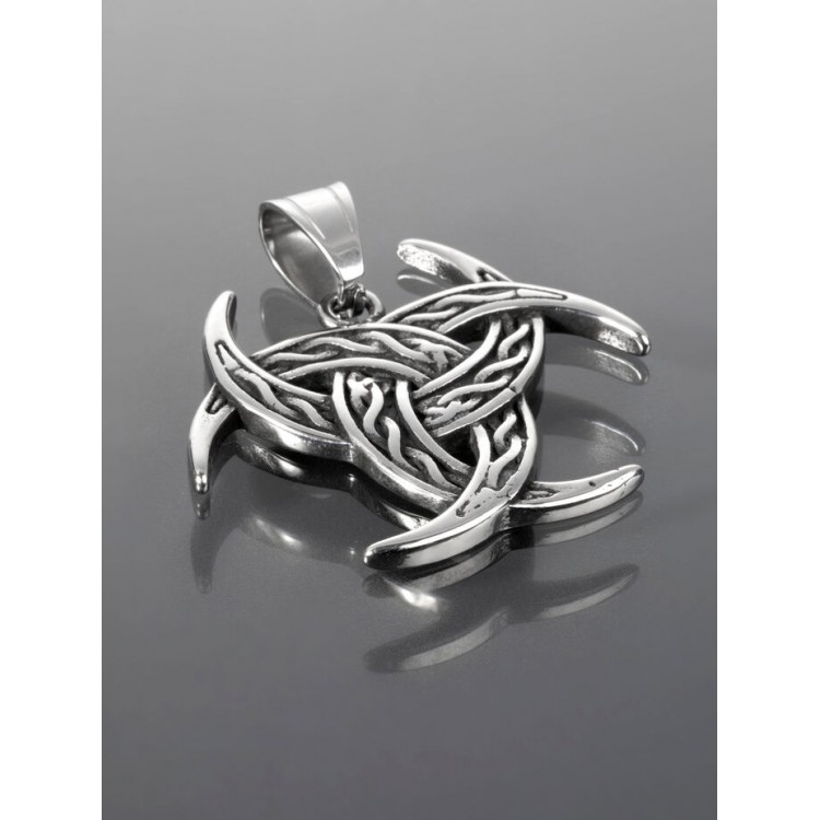 Prosperk Amulet z chirurgické oceli ve tvaru keltského uzlu S2807