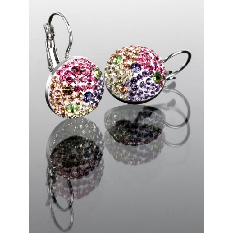 Prosperk Náušnice s duhovými krystalky S2956