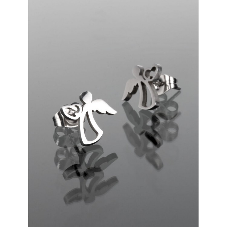 Prosperk Náušnice ocelové Andílek S2968