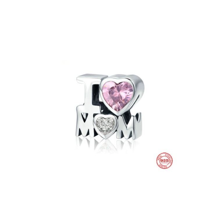 Prosperk Korálek na náramek Pandora I love mom S3173