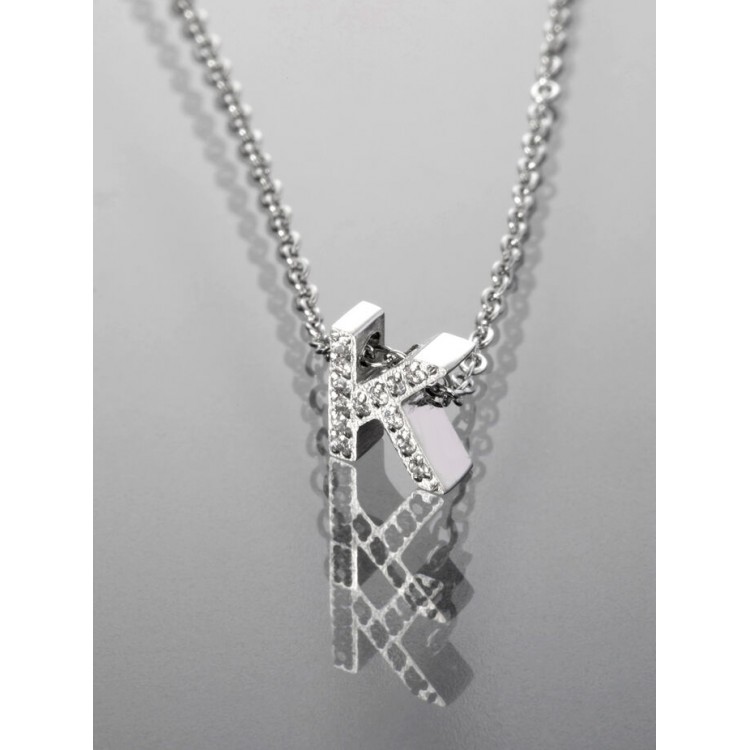 Prosperk Řetízek z chirurgické oceli s písmenkem K S3355