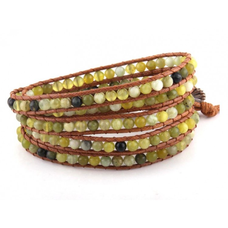 Prosperk Náramek z minerálů vícevrstvý S3402