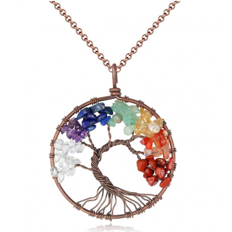 Prosperk Řetízek s přívěskem - Strom života 7 čaker S3466