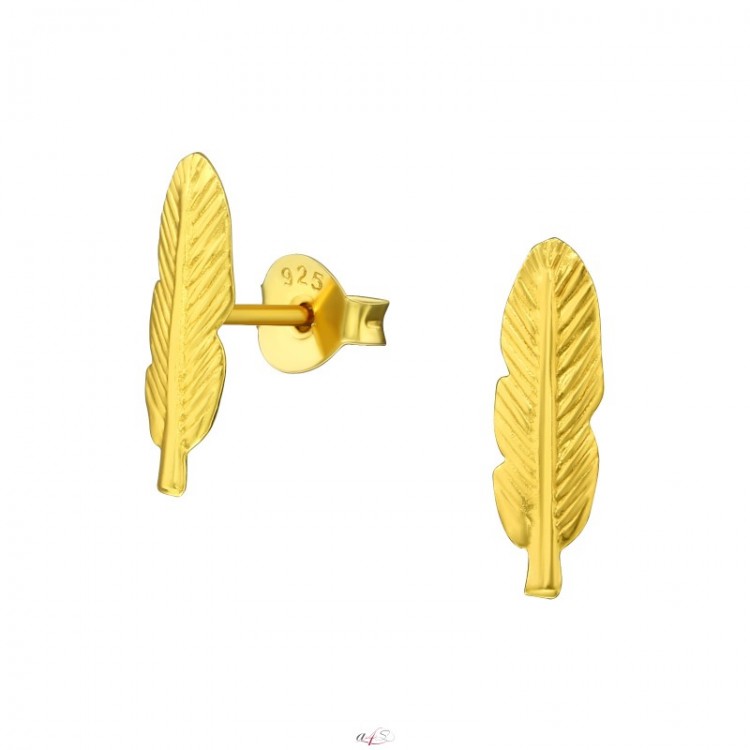 Prosperk Stříbrné náušnice - peříčka S3480