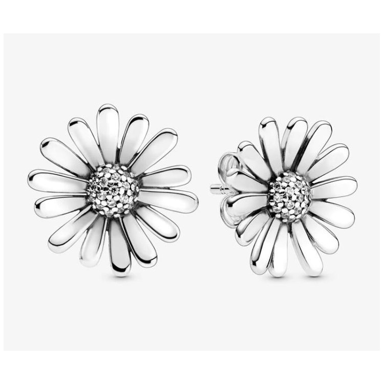 Prosperk Stříbrné náušnice kopretiny S3825