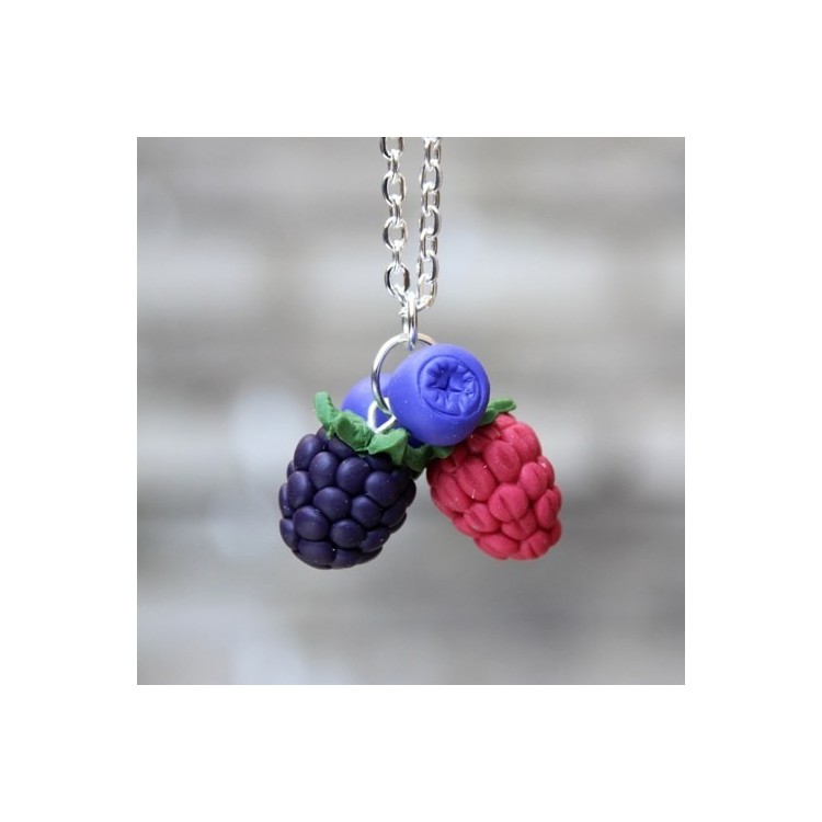 Prosperk Řetízek s přívěskem Fimo - Lesní směs S3874