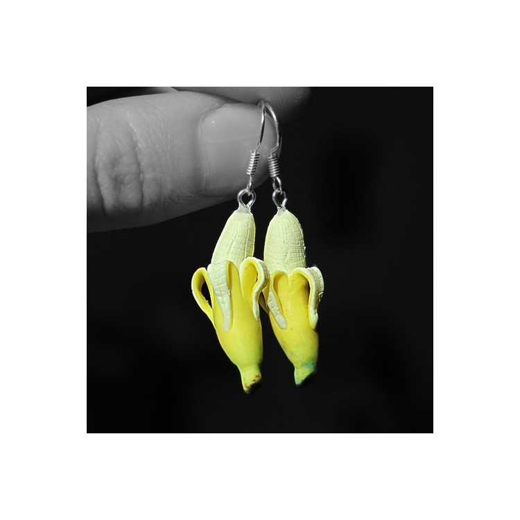 CircusMind Náušnice Fimo banány S3881