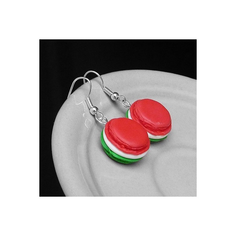 CircusMind Sladké náušnice Fimo - makronky S4211