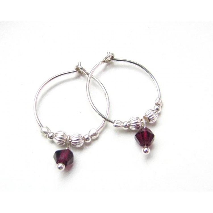 Prosperk Náušnice "s kapkou vína" S4394