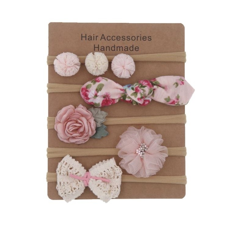 Prosperk Čelenky na focení miminek 5ks růžová S4494