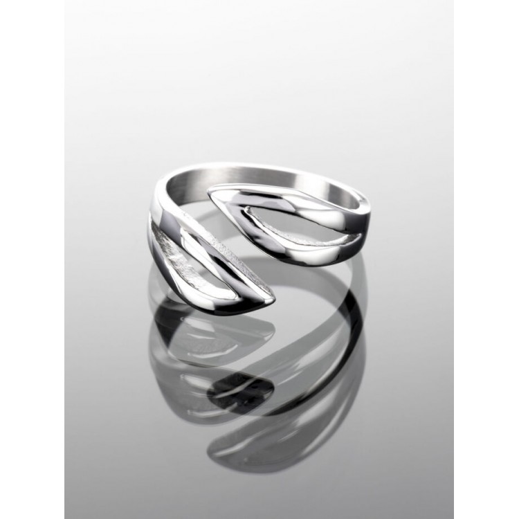 Prosperk Prstýnek ocelový lístečky Velikost prstenů: 8 (EU: 57-58) 25656/8 -