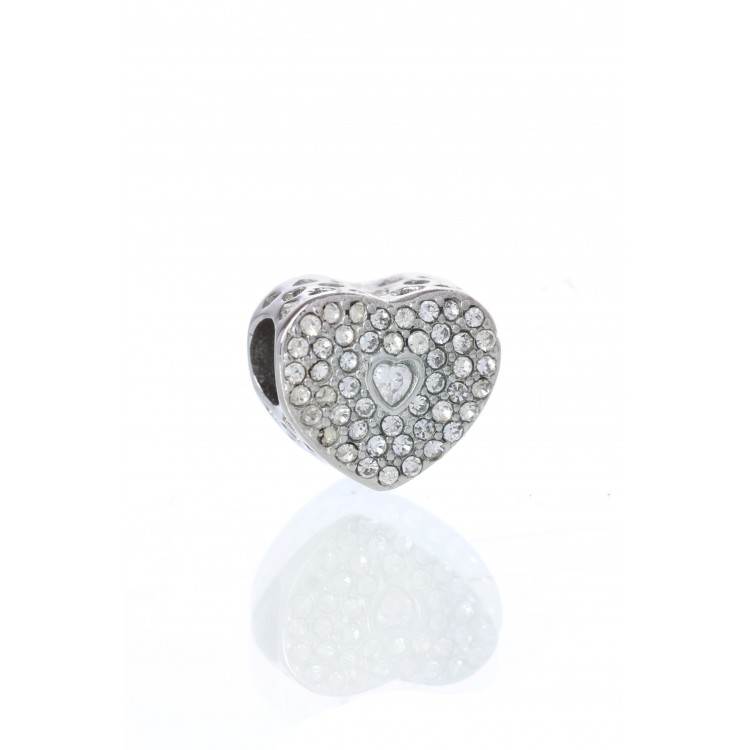 Prosperk Korálek na náramek srdce S4675