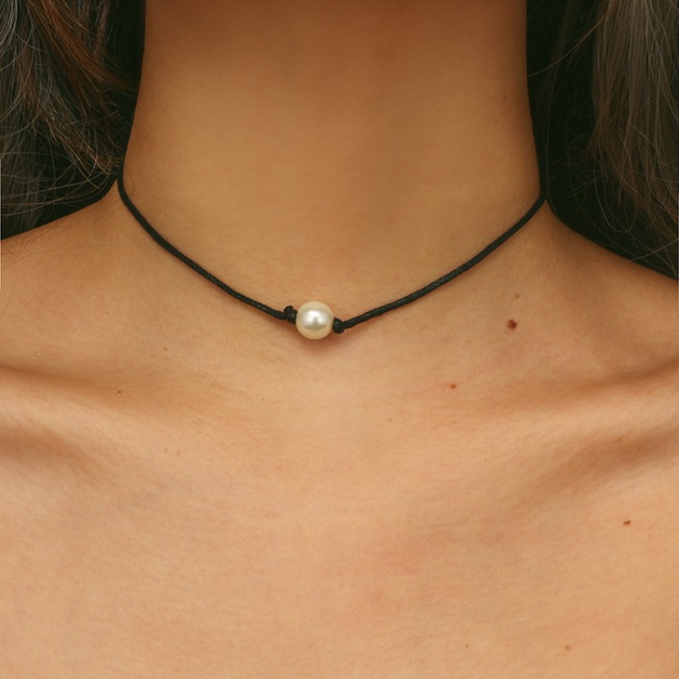 Prosperk Náhrdelník Choker - perlička korálek S4690