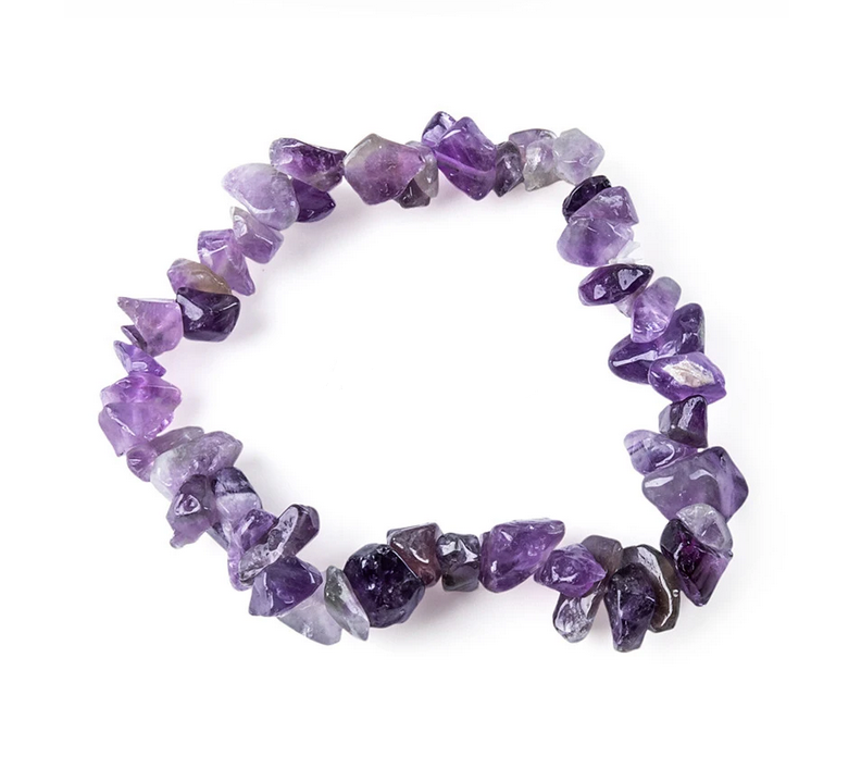 Prosperk Náramek z minerálů sekaný Ametyst S4714