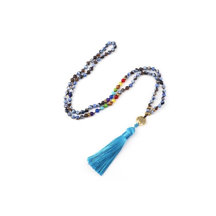 Prosperk Náhrdelník Mala z minerálů - Lapis lazuli S4777
