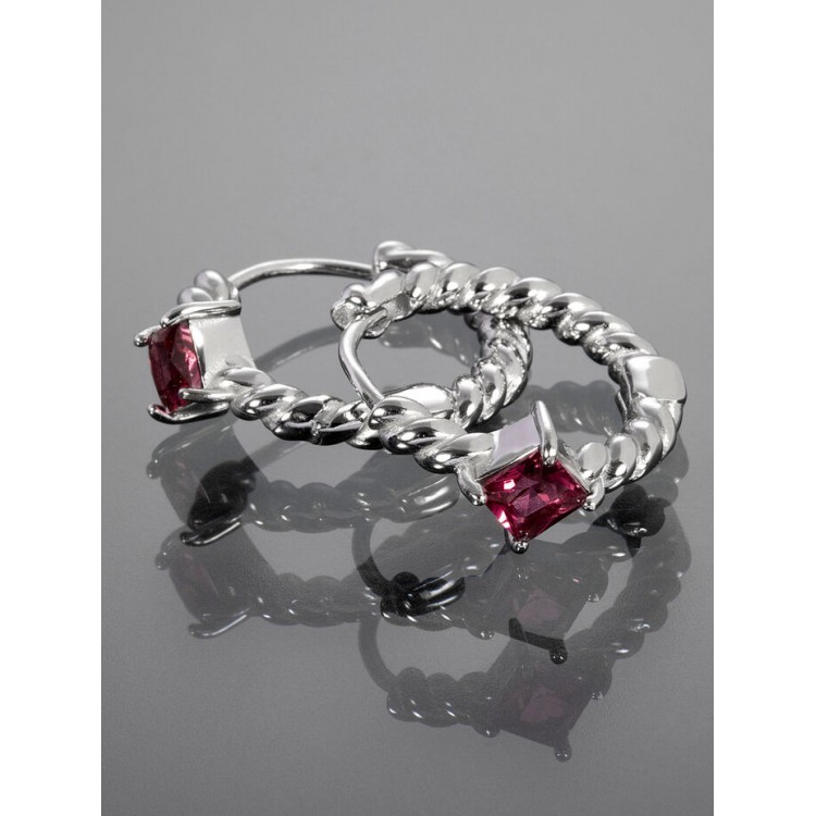 Prosperk Originální náušnice kruhy z chirurgické oceli stříbrná S4816