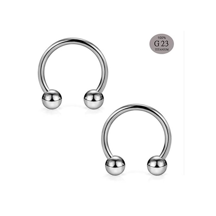 Prosperk Náušnice piercing do nosu septum - stříbrný S4828