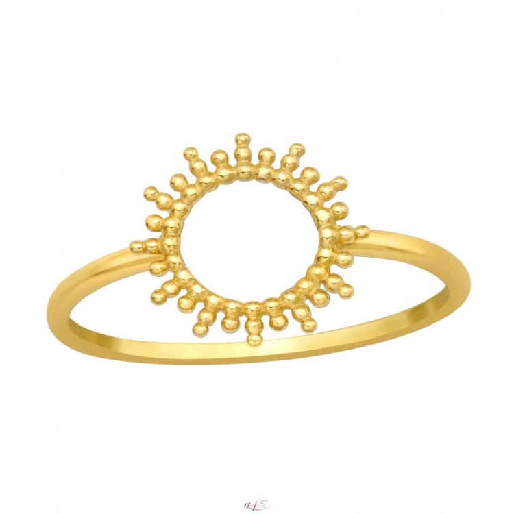 Prosperk Prstýnek SUN - zlatý Velikost prstenů: 6 (EU: 51-53) 26619/6 -