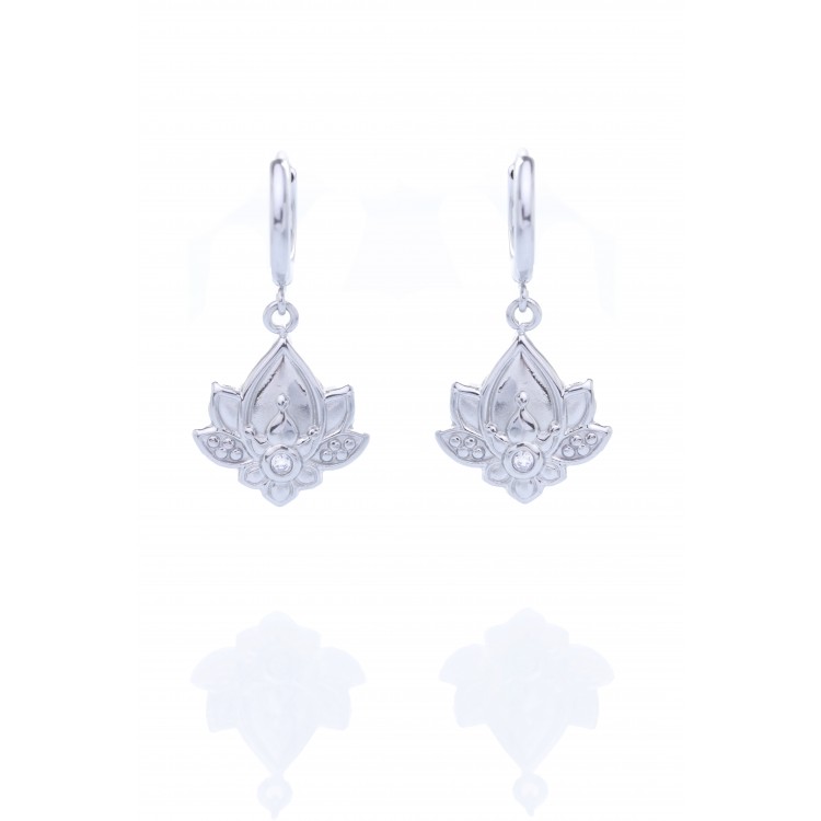 Prosperk Náušnice ocelové lotos S4934