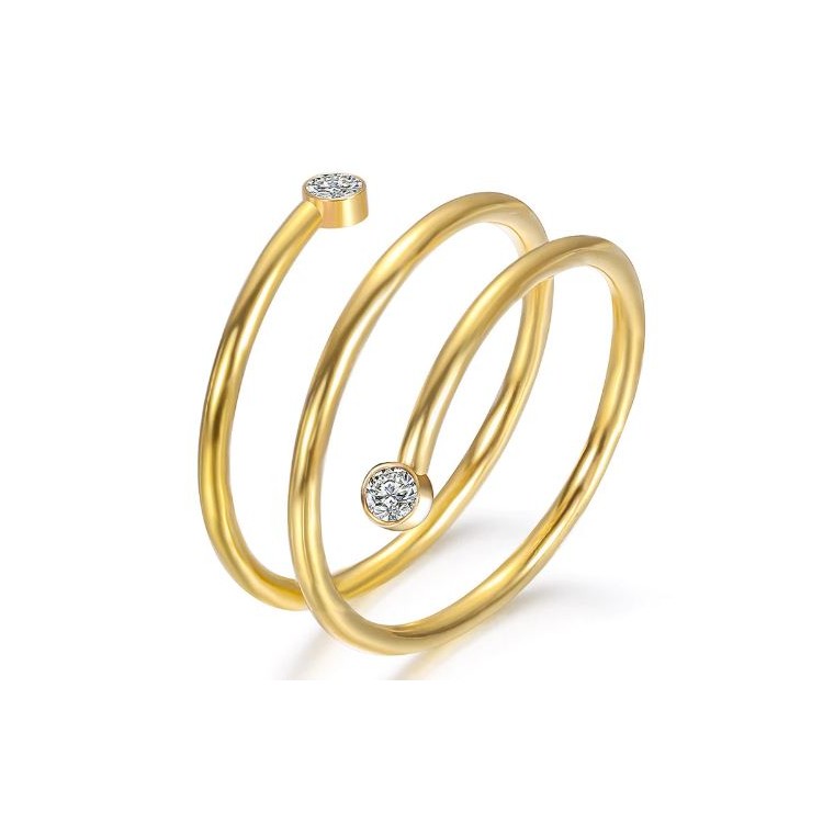 Prosperk Prstýnek ocelový spirála Velikost prstenů: 7 (EU: 54-56)