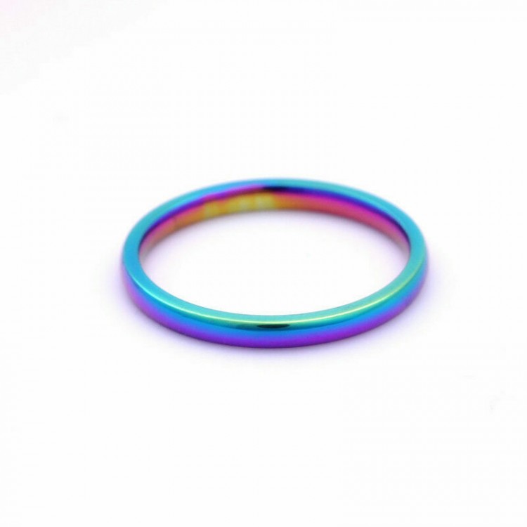 Prosperk Tenký prsten z minerálu - Barevný onyx Velikost prstenů: 9 (EU: 59-61) 27162/9 -