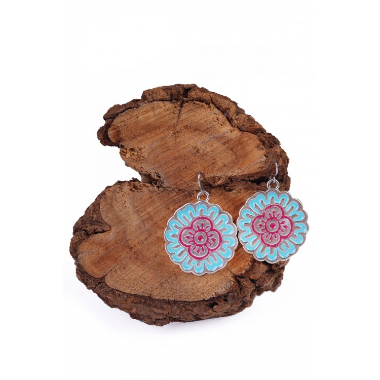 Prosperk Náušnice růžové mandaly S5059