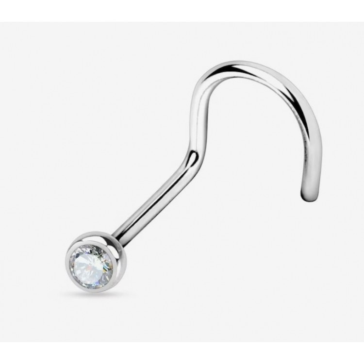 Prosperk Náušnice piercing do nosu zahnutý S5151