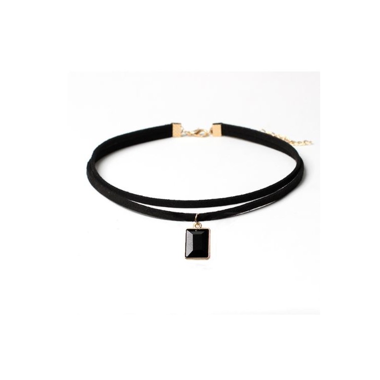 Prosperk Náhrdelník Choker s hranatým přívěskem S5228