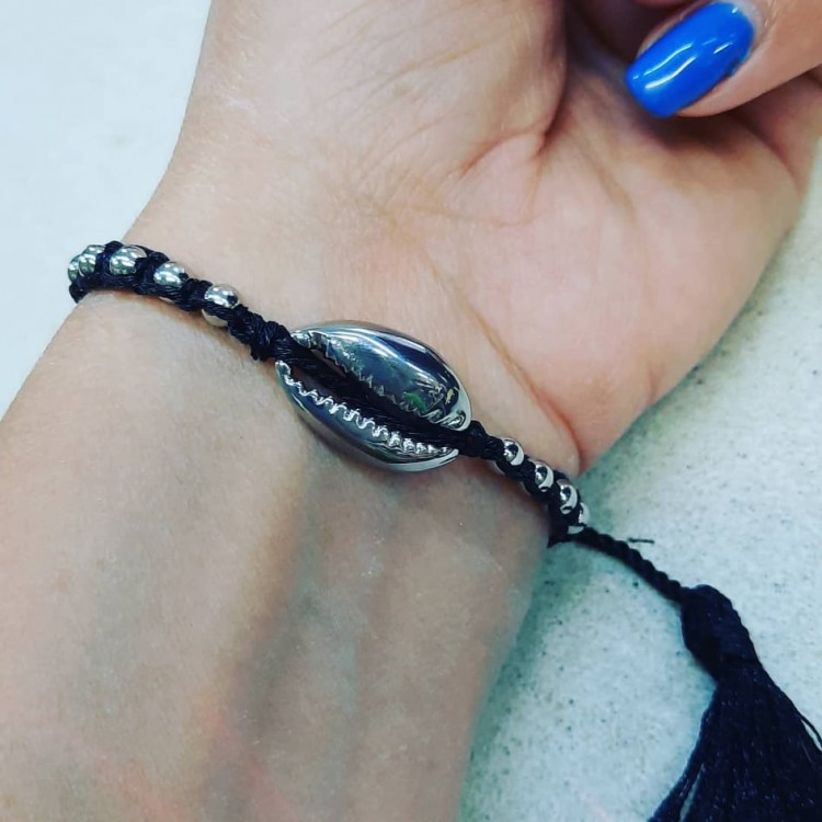 Prosperk Náramek ocelová mušlička S5328