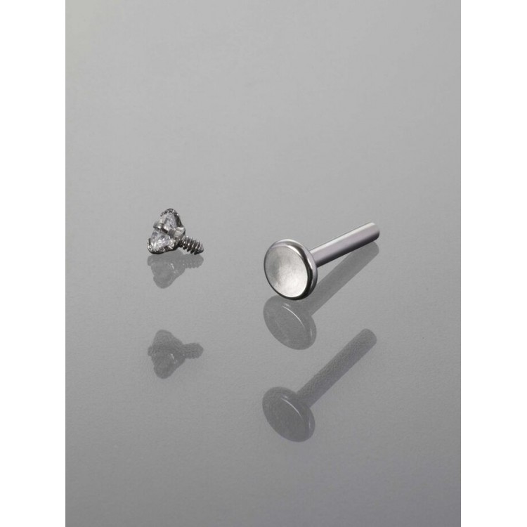 Prosperk Náušnice piercing čirý kamínek S5391