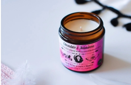 Sójová svíčka Levandule s Jasmínem 120ml - By Annie 28383