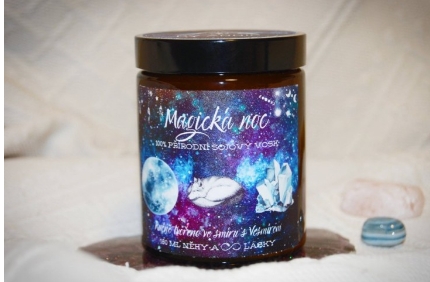 Sójová svíčka Magická noc 180 ml - BY ANNIE 28398