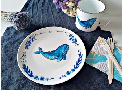 Art&Deco by TSD Talíř Velryba - Art&Deco by TDS 28575