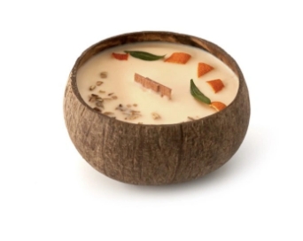 Tropikalia Veganská svíčka v kokosu - Incense & orange 28611