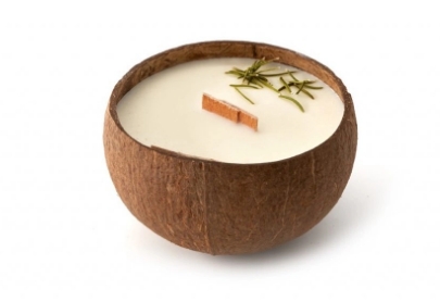 Tropikalia Veganská svíčka v kokosu - Litsea cubeba & rosemary 28617