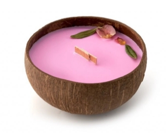 Tropikalia Veganská svíčka v kokosu - Roses 28623
