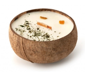 Tropikalia Veganská svíčka v kokosu - Lemon & mint 28626