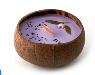 Tropikalia Veganská svíčka v kokosu - Blueberry a vanilla 28638